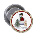 M. Cool - bonhomme de neige Badges