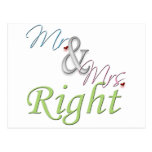 M. et Mme Right Carte Postale