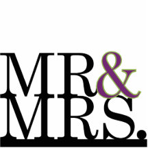 M. & Mevr. Black, Paars, de Cake Topper van Ampers Uitsnede
