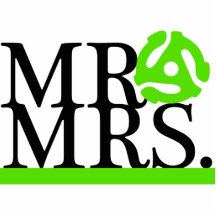 M. & Mevr. Green & Zwarte 45 de Cake Topper van de Uitsnede