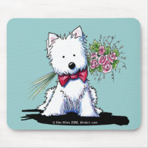 M. Pawfect Westie Mousepad de KiniArt Tapis De Souris