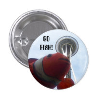 M. poisson va à Seattle Pin's Avec Agrafe