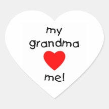 ma grand-maman m'aime autocollants