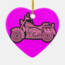 Ma première moto rose décoration de noël