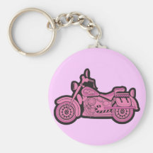 Ma première moto rose porte-clefs