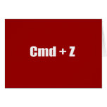 Maak - CMD ongedaan + Z Kaarten