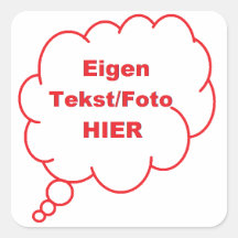 Maak je eigen vierkante sticker