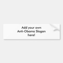 Maak uw eigen anti-Obama bumpersticker!