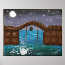maanbeschenen boatride poster