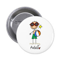 Maand van Augustus buttons