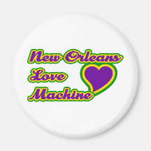 Machine d'amour de la Nouvelle-Orléans Magnets Pour Réfrigérateur