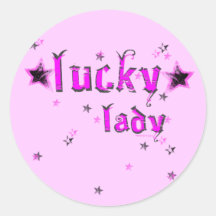 Madame chanceuse Sticker Autocollants