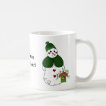 Madame de neige - mains froides, coeur chaud tasse à café