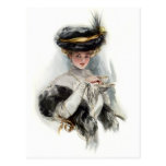 Madame de thé d'après-midi carte postale