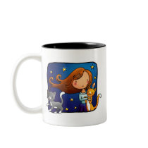 Madame et 2 chats tasses