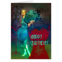 Madame Feathers de Deco Cartes De Vœux