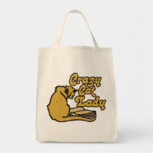 Madame folle vintage de chat sacs