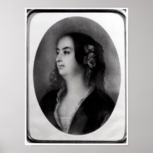 Madame Hanska gravée par Emile Lassalle Poster