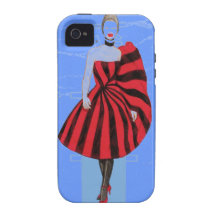 "Madame In Red " Étui Vibe iPhone 4