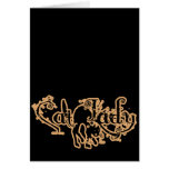 Madame Orange de chat Carte