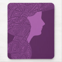 Madame pourpre Mousepad Tapis De Souris