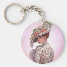 Madame victorienne effarouchée "Betty Lu " Porte-clefs