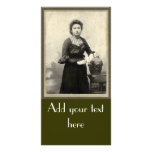 Madame vintage cartes de vœux avec photo