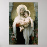 Madonna van Bouguereau van de Rozen (1903) Plaat