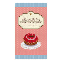 Magasin de boulangerie de dessert de gâteaux et de modèle de carte de visite