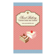 Magasin de boulangerie de dessert de gâteaux et de carte de visite