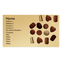 magasin de chocolat de choco cartes de visite professionnelles