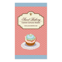 Magasin fait sur commande de boulangerie de desser cartes de visite professionnelles