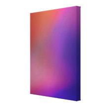 Magenta Roze Oranje Paars & Rood Abstract Canvas Stretched Canvas Print