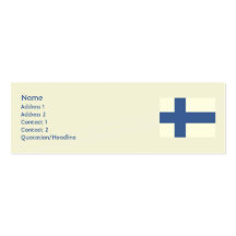Mager Finland - Visitekaartjes Sjabloon
