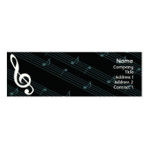Magere muziek - visitekaart sjablonen