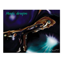 Magic Dragon - Super Fantasykarte des Graphodite Cartes Postales