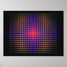 Magie conceptuelle d'Op-art abstrait de Digitals Poster