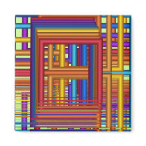 Magnet à trois dimensions abstrait frais avec des 
