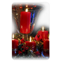 Magnet bougies de Noël