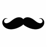 Magnet drôle de sculpture en photo de moustache photos en relief
