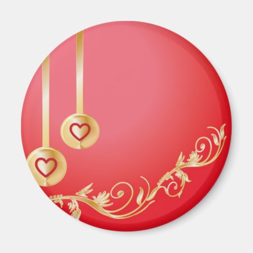 magnet rond romantique magnets pour réfrigérateur