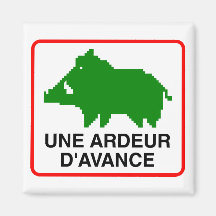 Magnet UNE ARDEUR D'AVANCE Aimant Pour Réfrigérateur