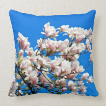 Magnolias de ressort oreillers