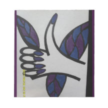 main/carnet manicured de clous bloc mémo