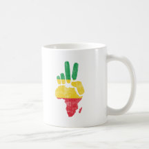 main de paix du Darfour Afrique Mugs