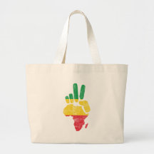 main de paix du Darfour Afrique Sac En Toile