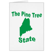 Maine: De staat van de Boom van de Pijnboom Wenskaarten