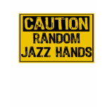 Mains aléatoires de jazz de précaution t-shirt