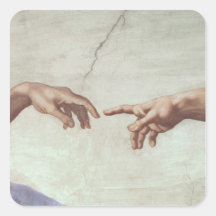Mains de Dieu et d'Adam Autocollant