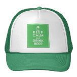 Maintenez bière Snapback calme et de boissons Casquettes